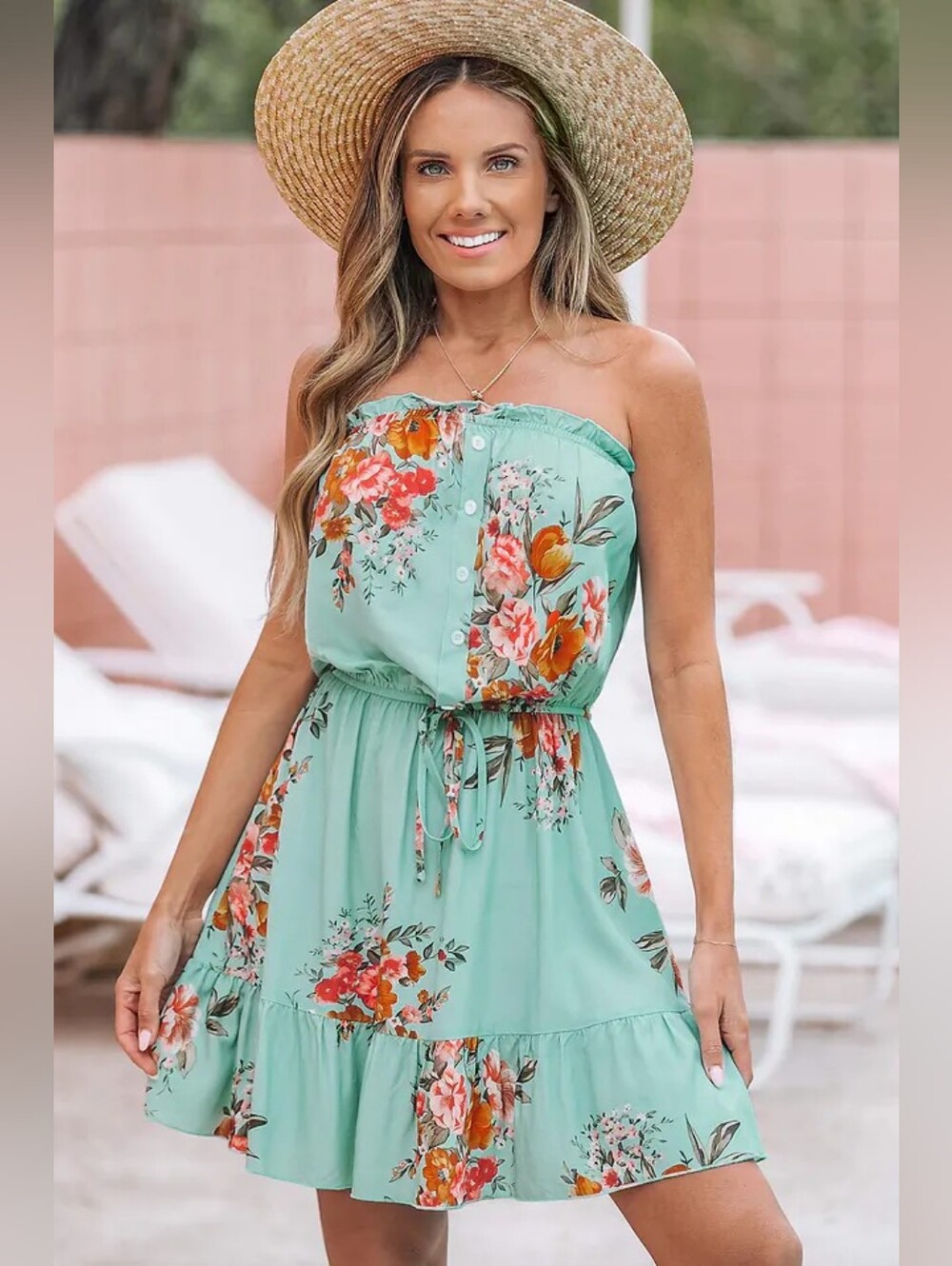 Sun-Kissed Floral Mini Dress 💥 BRAND NEW 💥